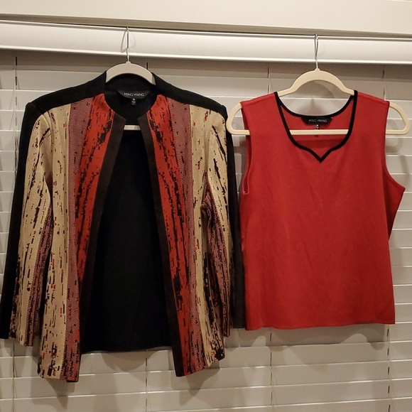 Ming Wang jacket and top size M - Picture 1 of 12